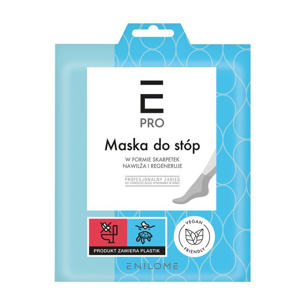 Enilome Pro, nawilżająco-regenerująca maska do stóp, 1 para