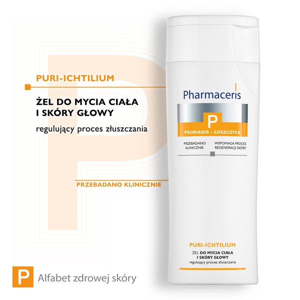 Pharmaceris P Puri-Ichtilium, żel do mycia ciała i skóry głowy, 250 ml