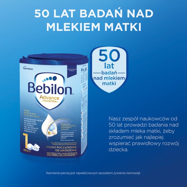 Bebilon Advance Pronutra 1, mleko początkowe od urodzenia, proszek, 800 g