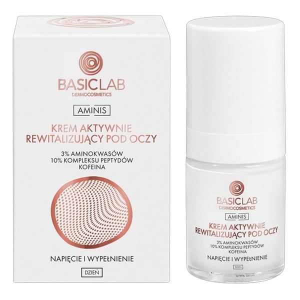 BasicLab Aminis, krem pod oczy na dzień, 18 ml