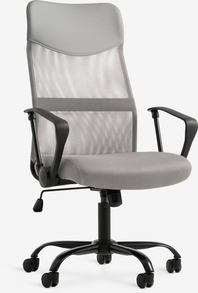 BILLUM BILLUM kontorstol grå mesh/sort