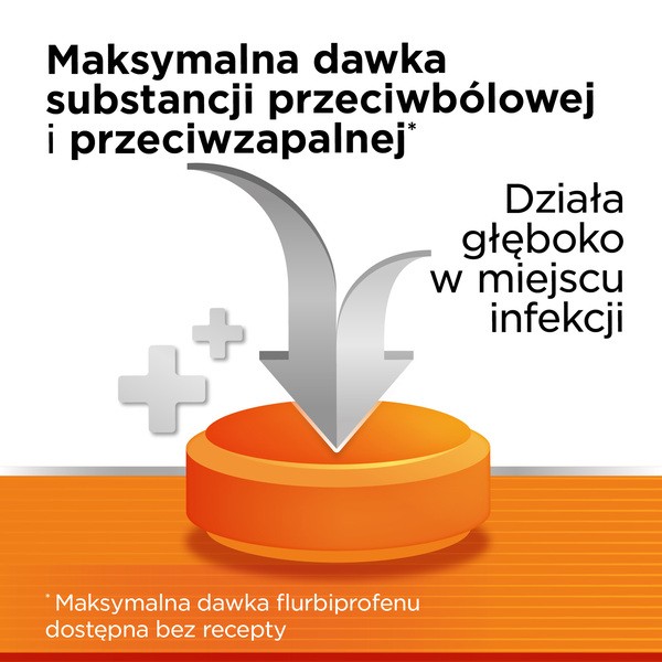 Strepsils Intensive bez cukru pomarańczowy, 8,75 mg, pastylki twarde, 24 szt.