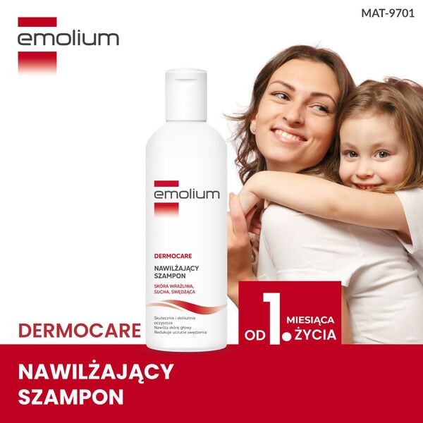 Emolium Dermocare, szampon nawilżający, 200 ml
