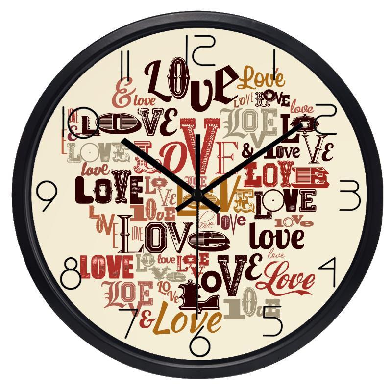 Wandklok met kunstthema voor winkel of woonkamer