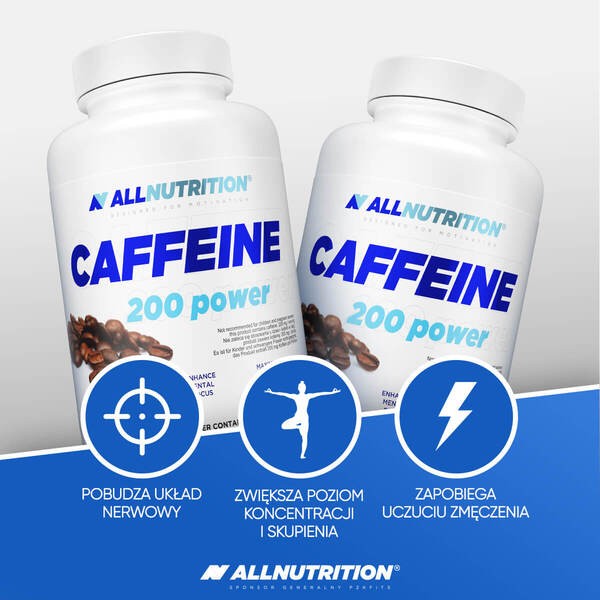 Allnutrition Caffeine 200 power, kaps., 100szt