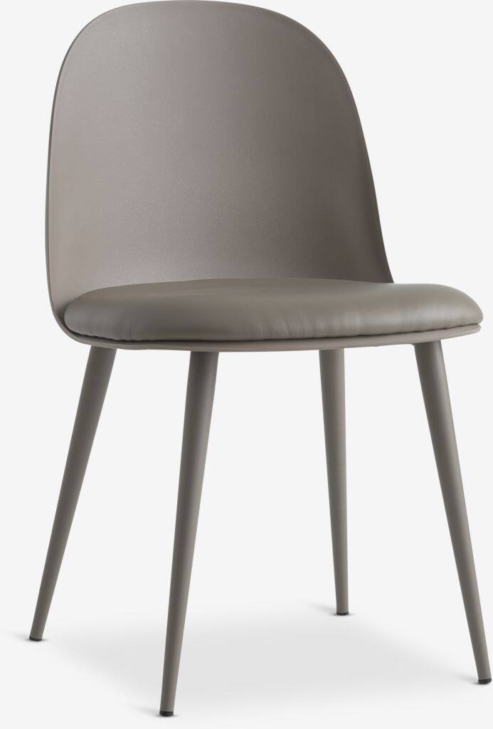 ULDAL ULDAL spisebordsstol i brunt imiteret læder