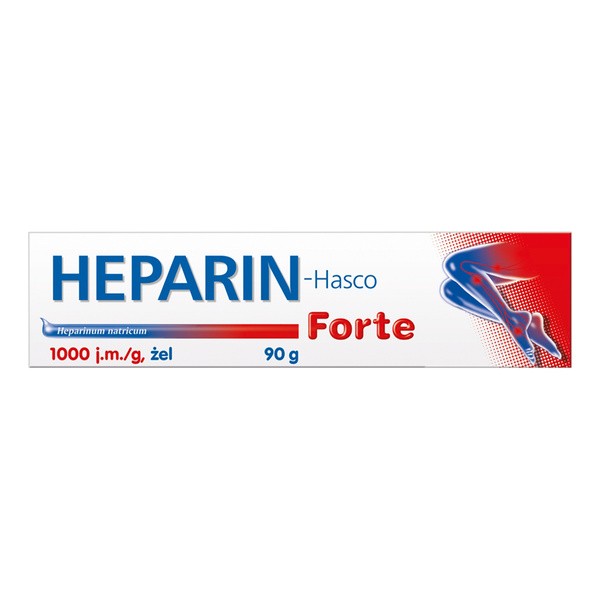 Heparin-Hasco forte, 1000 j.m./g, żel, 90 g