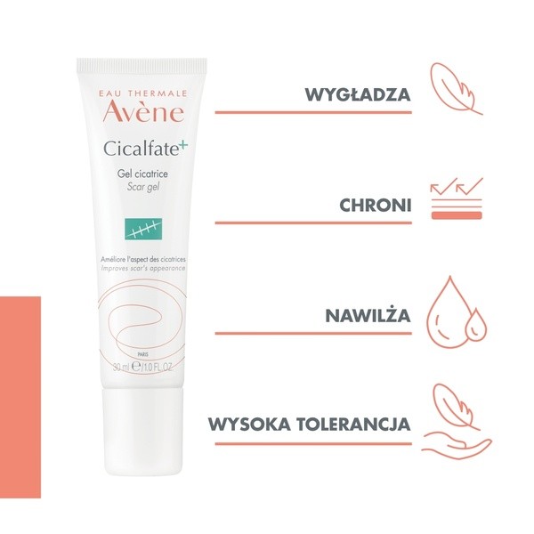 Avene Eau Thermale Cicalfate+, żel na blizny, 30 ml