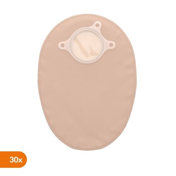 Natura+, zamknięty worek stomijny z filtrem, 38 mm, beżowy z okienkiem, 30 szt.