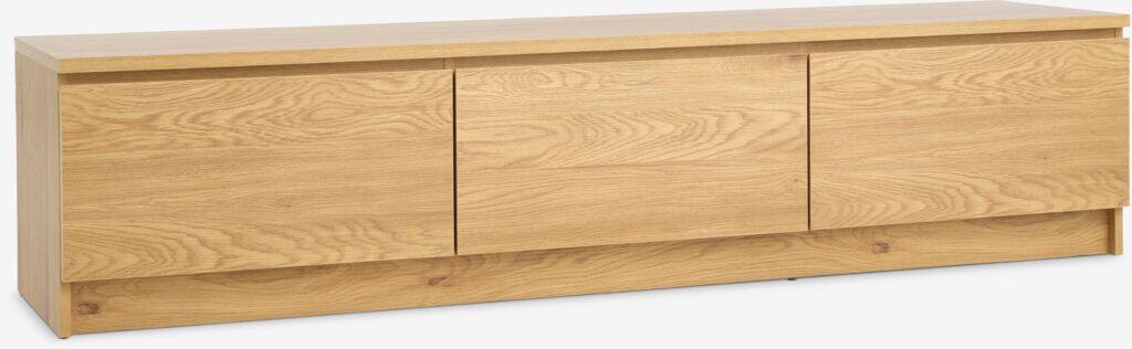 LIMFJORDEN tv-skab LIMFJORDEN 2 skuffer 1 låge i varm egetræsfarve