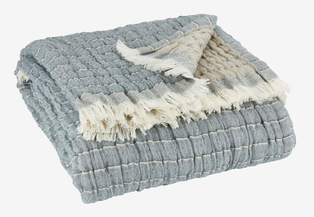 ENE ENE tæppe 130x170 blå/beige