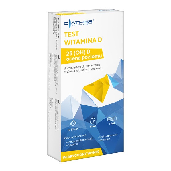 Test Witamina D, do oznaczenia stężenia witaminy D we krwi, 1 szt.