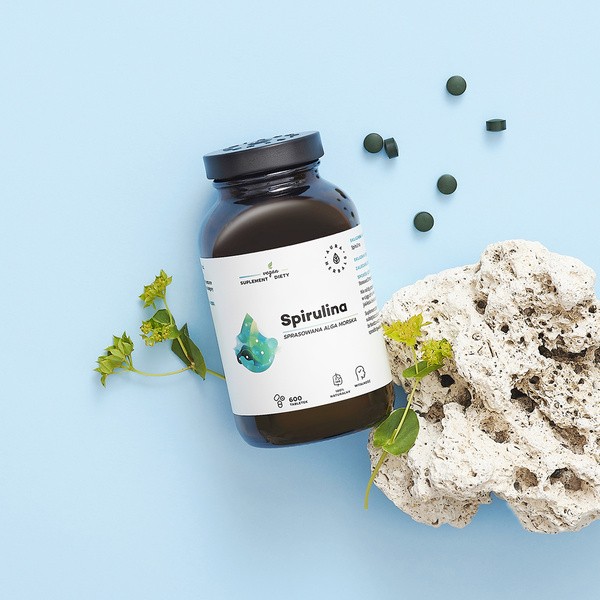Aura Herbals Spirulina, tabletki, 600 szt.