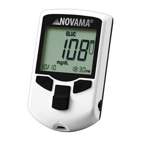 NOVAMA MULTICHECK PRO+ Urządzenie 3w1 do pomiaru poziomu cholesterolu, glukozy i kwasu moczowego, 1 szt.