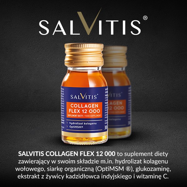 Zestaw Salvitis Collagen Flex 12000, płyn, 30 ml x 60 szt.
