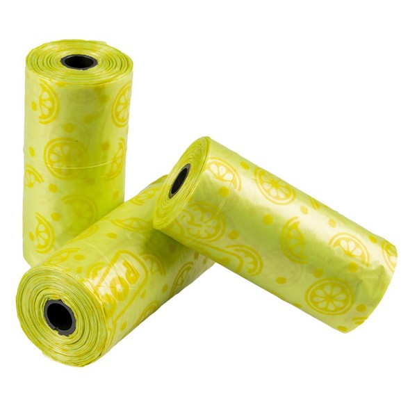 Duvoplus Poopidog Spice Citrus, woreczki na psie odchody, zapach cytrusowy, 8 x 15 szt.