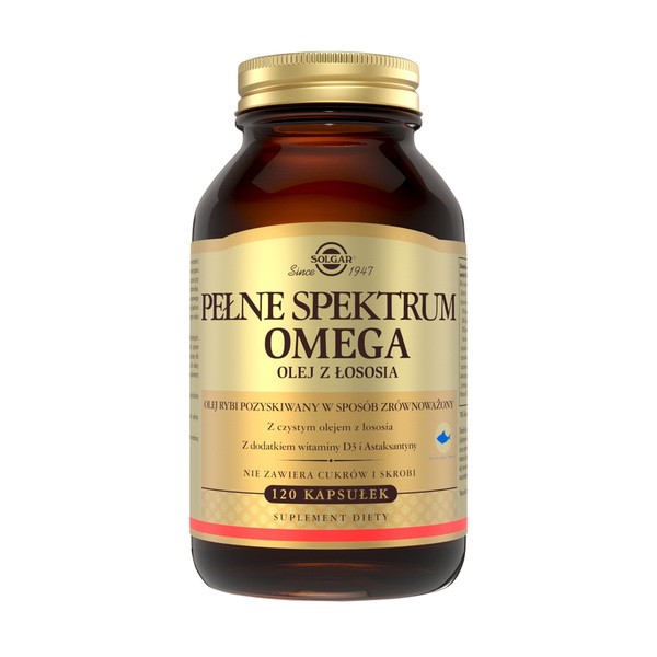 Solgar Pełne Spektrum Omega, kapsułki, 120 szt.
