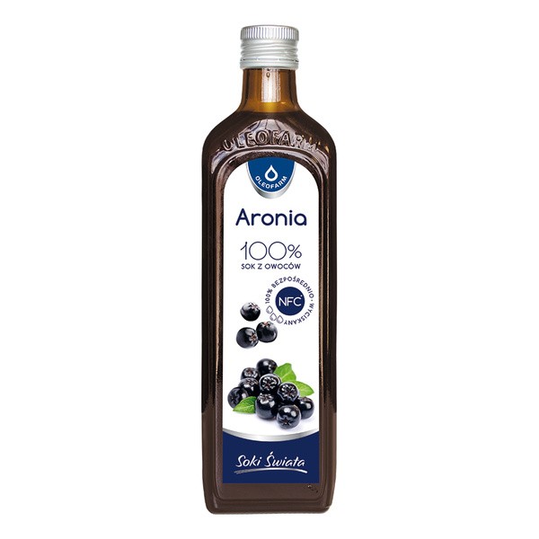 Oleofarm AroniaVital, sok z aronii 100%, 490 ml