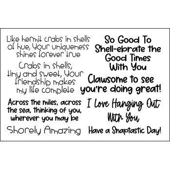 Hermit Crab Sayings Clear Stamp Set