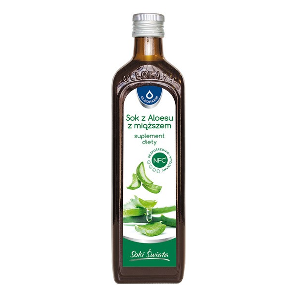 AloeVital, sok z aloesu z miąższem, 1000 ml (Oleofarm)