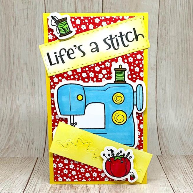 sewingmachine2stamp Clear Stamp Set