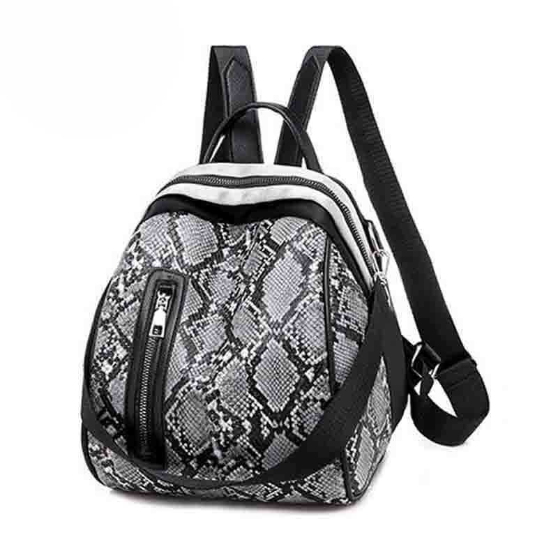 Sac bandoulière serpent 2019, nouveau sac à dos de luxe pour femme, style créateur, idéal pour les étudiantes, les voyages et les loisirs. Multifonctionnel.