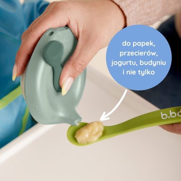 B.BOX, fill + feed, silikonowa miseczka z pokrywką do karmienia dla niemowląt i dzieci, kolor piwonia, 110 ml