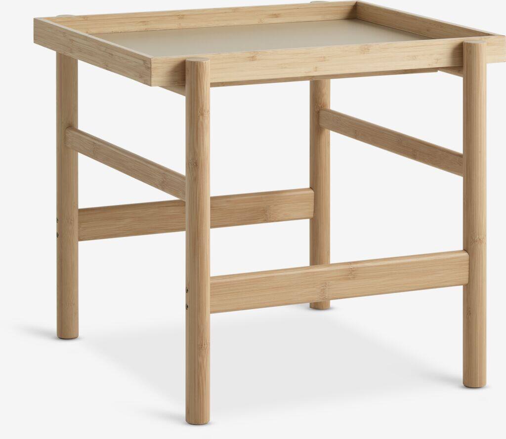 STIGE Hjørnebord STIGE 46×50 råhvid/natur