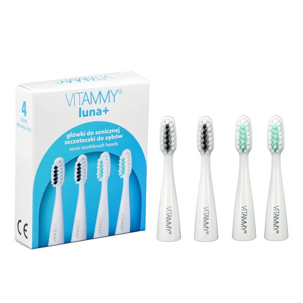 Vitammy Luna+, końcówki do szczoteczki sonicznej, 4 szt.