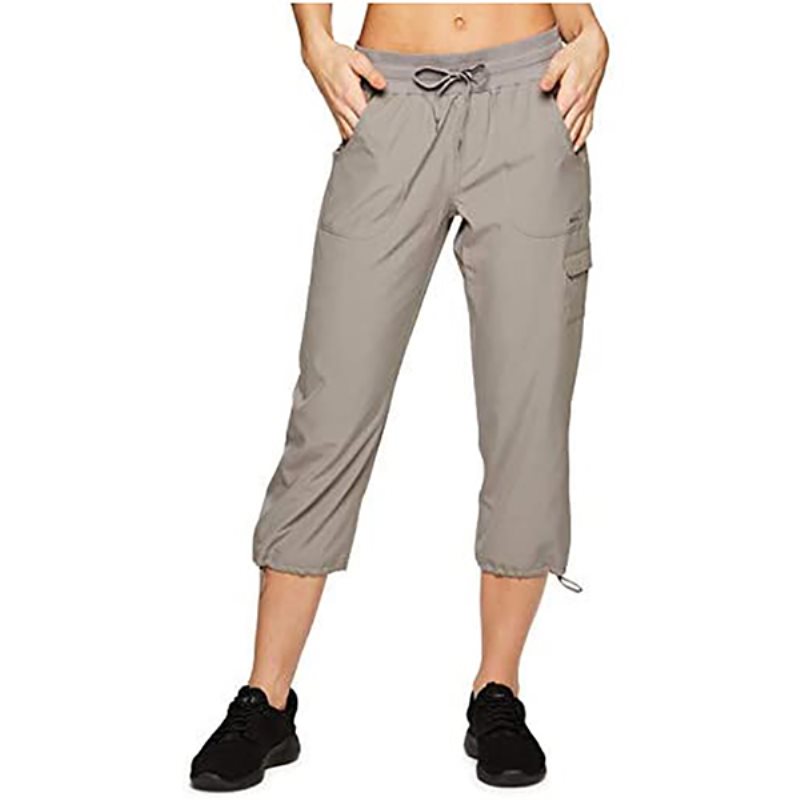 Lätta, vävda cargobyxor med dragsko och fickor i aktivt mode: Kläder, Skor, Smycken