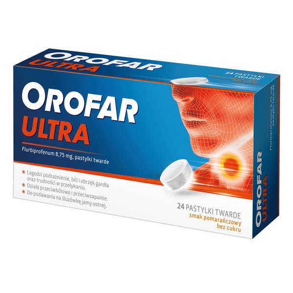 Orofar Ultra, 8,75 mg, pastylki twarde, 24 szt.