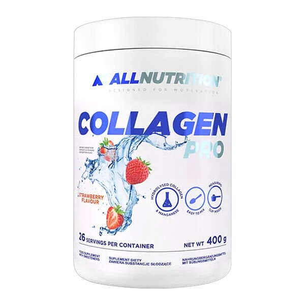 Zestaw 2 x Allnutrition Collagen Pro, proszek, smak truskawkowy, 400 g