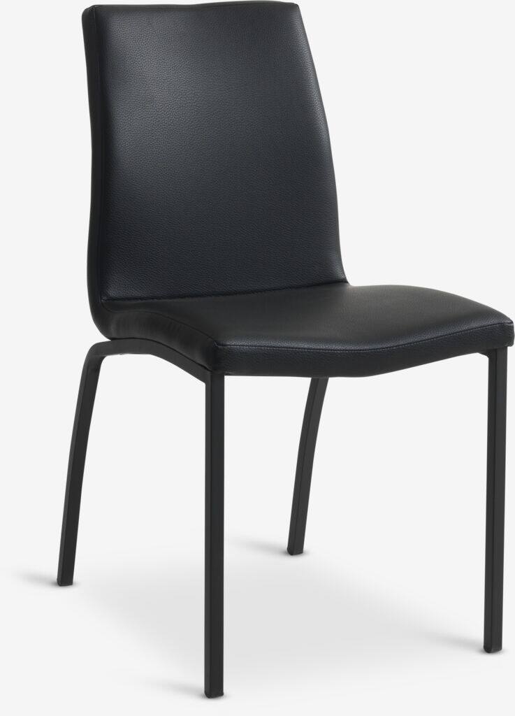 ASAA ASAA Spisestol, Sort Imiteret Læder