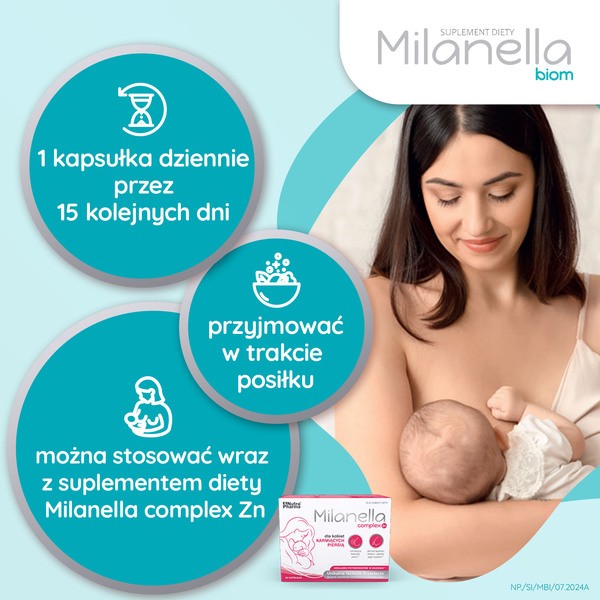 Milanella biom, kapsułki, 15 szt.