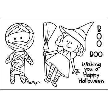 HalloweenKids4TSOL Clear Stamp Set of 5