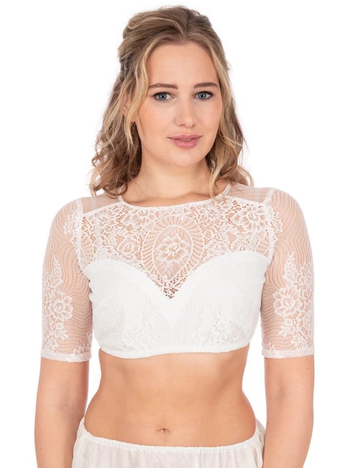 MarJo Dirndlbluse HADIA-NORDIKA in weiß günstig kaufen