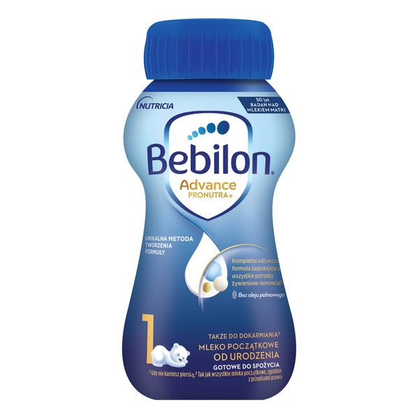 Bebilon 1 Advance Pronutra, mleko początkowe od urodzenia, płyn, 200 ml