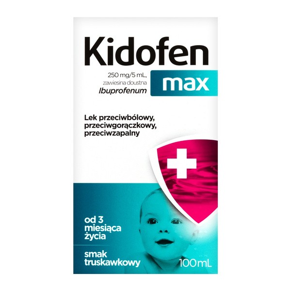 Kidofen max, 250 mg/5ml, zawiesina doustna, 100 ml