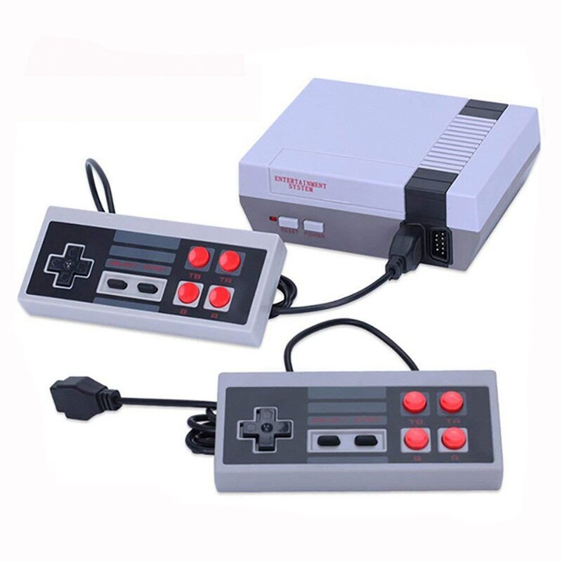 Retro Video Game Console Built in 620 Games Classic 8bit Family TV Game Console AV Output with Dual Controllers for Child Gifts