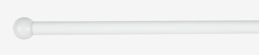MALAGA gardinstang 19mm 90-160cm hvid