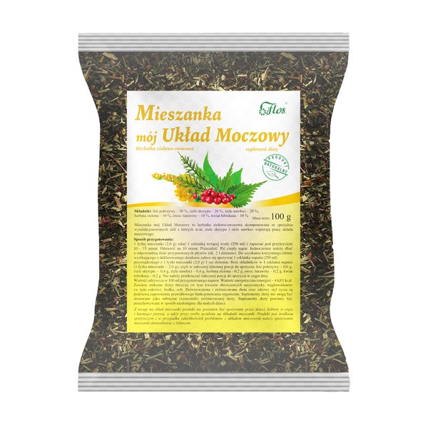Flos Mieszanka mój Układ Moczowy, herbatka ziołowo-owocowa, 100 g