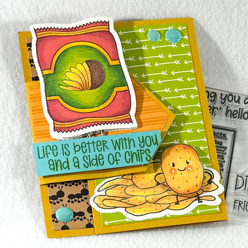 Chips Galore Sayings Clear Stamps Set of 9