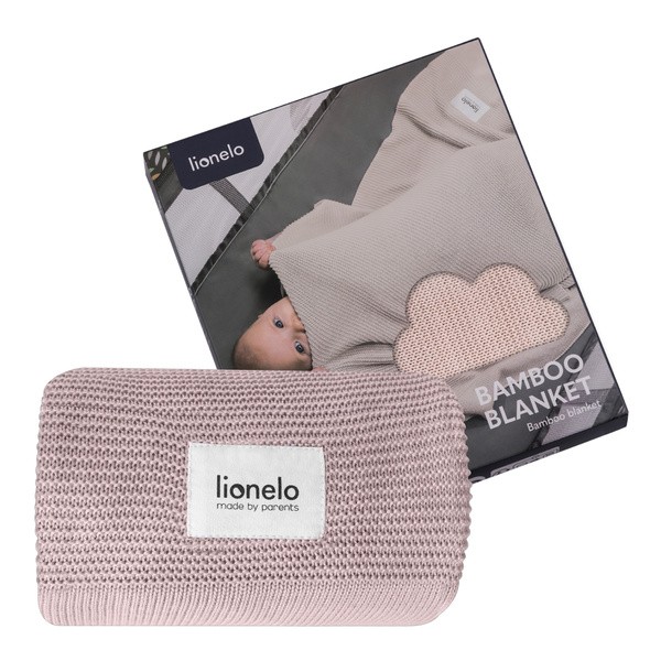 Lionelo, Kocyk bambusowy, różowy, 1 szt.