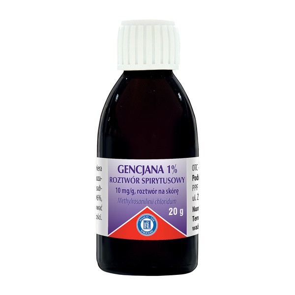 Gencjana 1% roztwór spirytusowy (Pyoctanina), 20 g (Hasco)