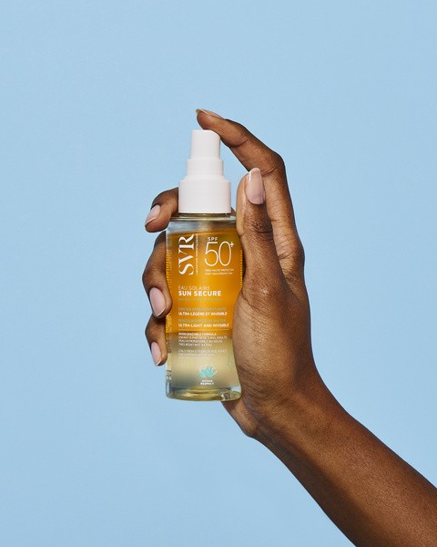 SVR Sun Secure Eau Solaire, dwufazowy ochronny spray przeciwsłoneczny SPF50+, 100 ml