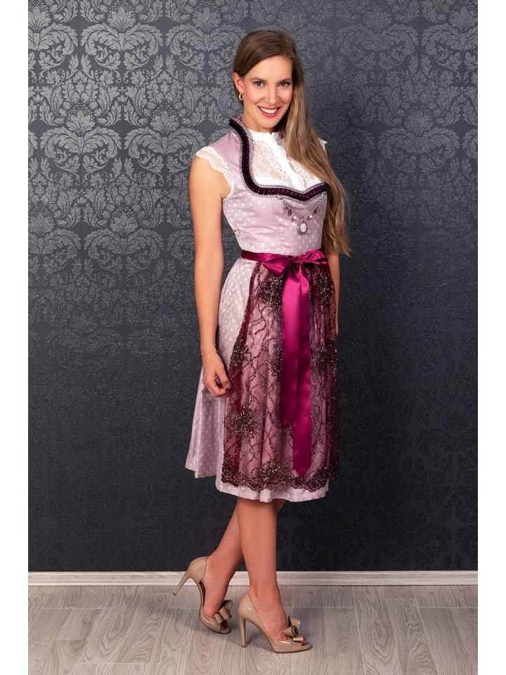 Edelnice Midi Dirndl Alice in lila, rosé günstig kaufen