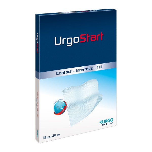 UrgoStart Contact, opatrunek, 15 cm x 20 cm, 1 szt. (z opakowania 10 szt.)