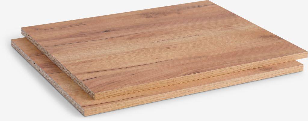 ODDER/LIMFJORDEN ODDER/LIMFJORDEN 2-dørs hylder, 2 stk/pak, eg farve