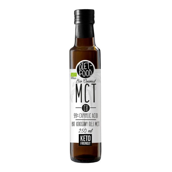 Diet-Food, Bio olej kokosowy MCT C8, 250 ml