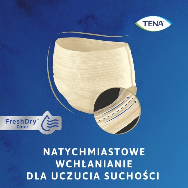 Tena Lady Pants Plus, majtki chłonne, Creme, rozmiar L, 30 szt.